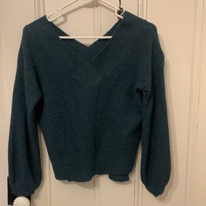 V-Neck Polyester Sweater